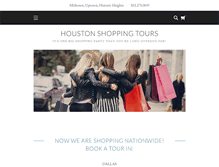 Tablet Screenshot of houstonshoppingtours.com